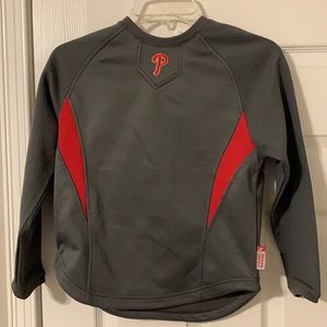 Philadelphia Phillies Majestic Therma Base Pro Style Youth Trainer Sz.YS